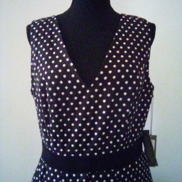 EVA MENDEZ Black and White dress - Picture 3 of 4